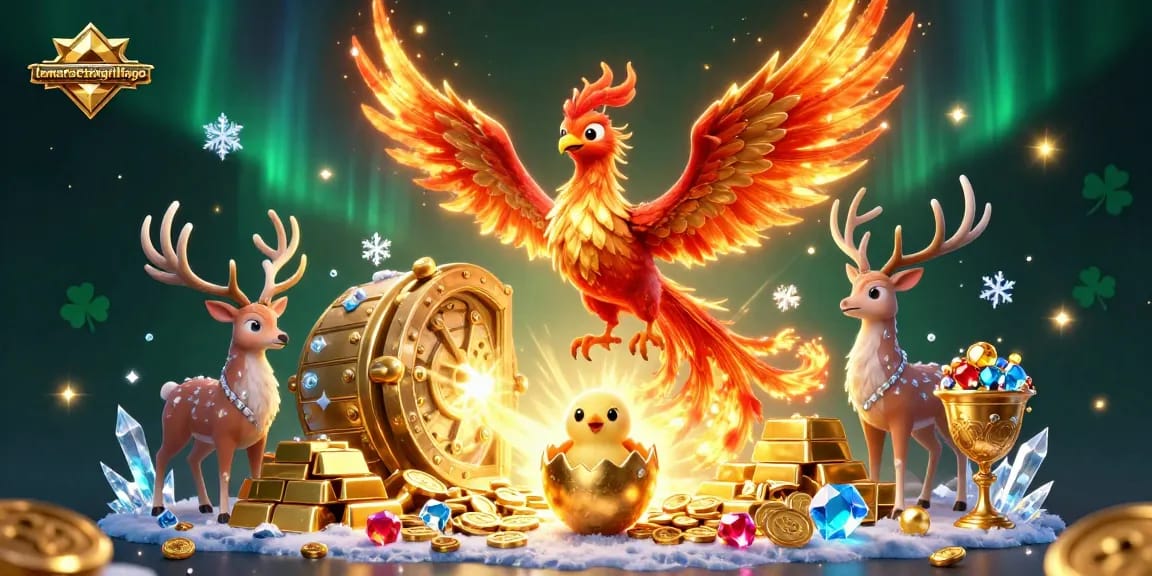 Win big with lamatracamexicangrilltogo's thrilling phoenix-themed slot gaming experience!