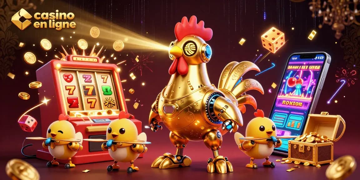 Découvrez les jeux de casino en ligne avec le robot doré et des drones tout en s'amusant