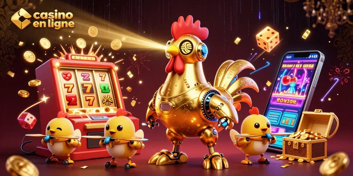 Découvrez les jeux de casino en ligne avec le robot doré et des drones tout en s'amusant