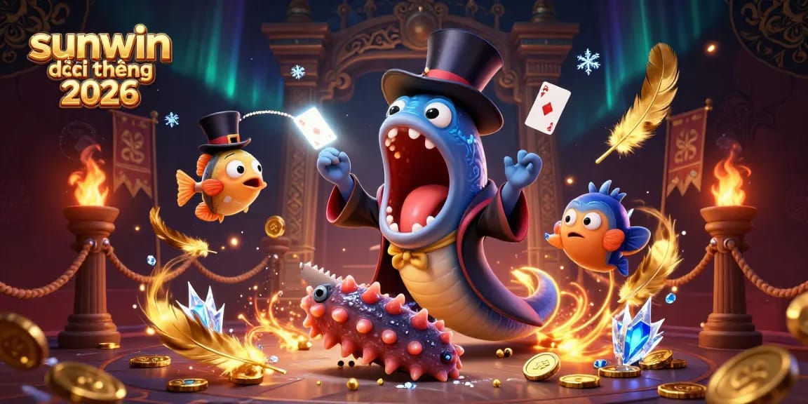 Experience the thrill of sunwin đổi thưởng 2026 with engaging 3D characters as they perform magic tricks.