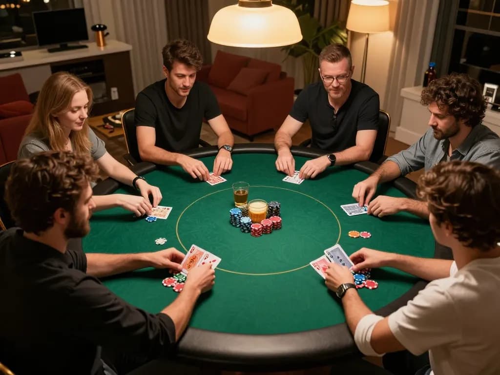 Saat menarik dalam permainan poker VIP 100cuci di rumah, pemain merancang strategi dan menikmati persaingan yang selesa.