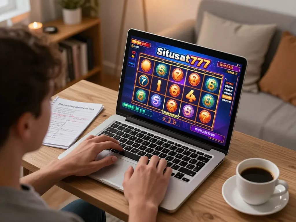 Situs slot777 online game session showcasing a player engaged in strategic gameplay.