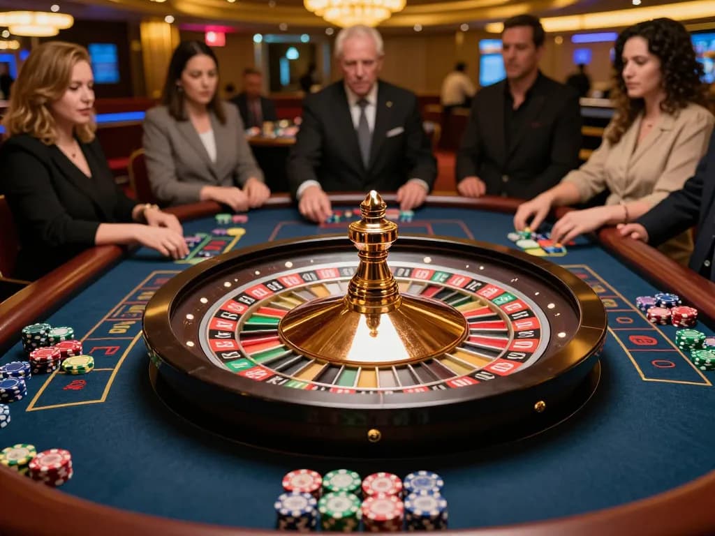 Experience the thrill of casino senza licenza AAMS during a live roulette game with an upbeat atmosphere.