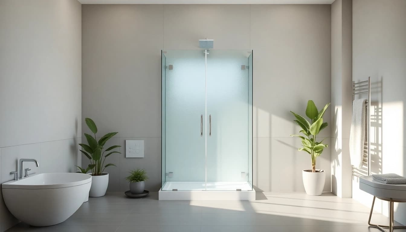 Luxurious shower uk setup in a modern bathroom with elegant accessories.