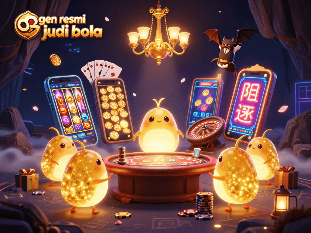 Join the excitement with agen resmi judi bola, illuminated by glowworms in a vibrant casino