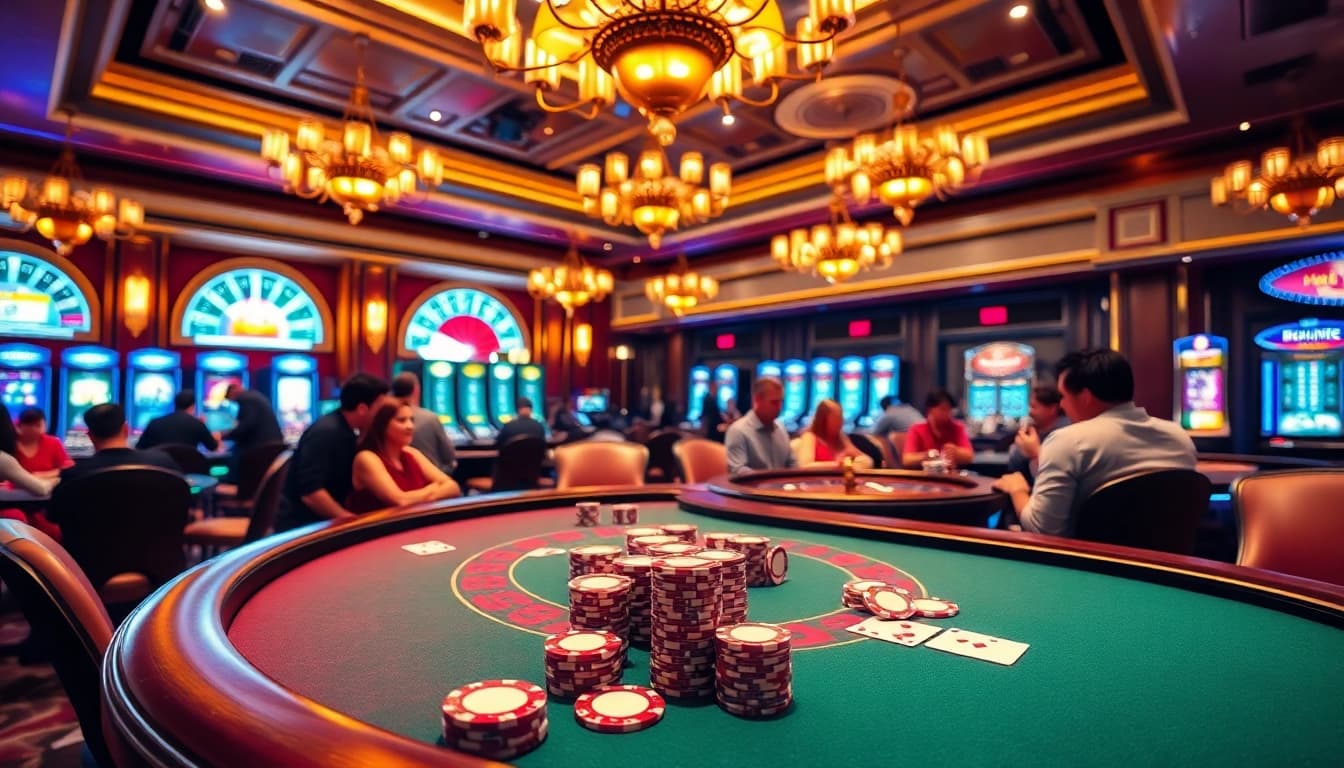 Excitement at the baccarat table showcasing the thrill of https://xx88.us/ casino gaming experience.