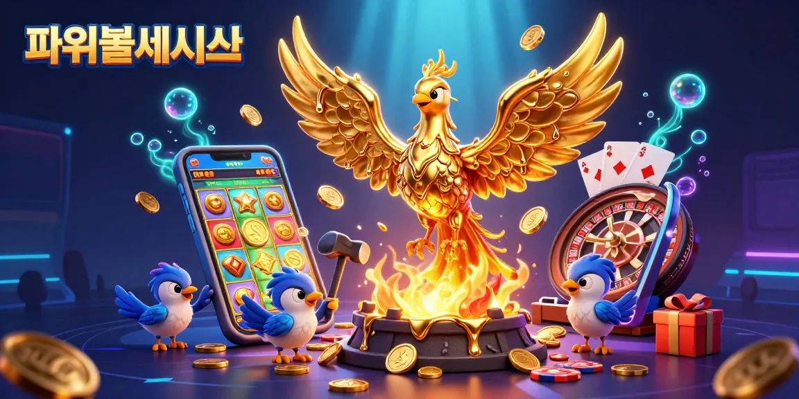 파워볼사이트에서 온라인 복권을 즐기는 금색 피닉스의 화려한 장면