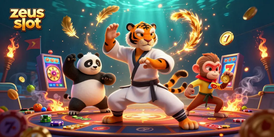Experience the thrill of zeus slot with dynamic casino action and vibrant characters in a lively gaming atmosphere.