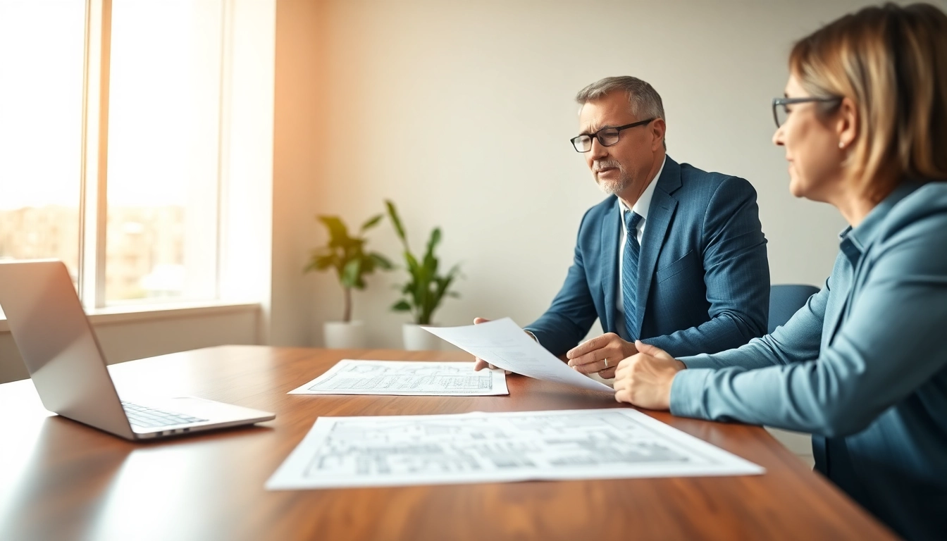 Client consultation with a Public Adjuster Near Me in a professional office setting.