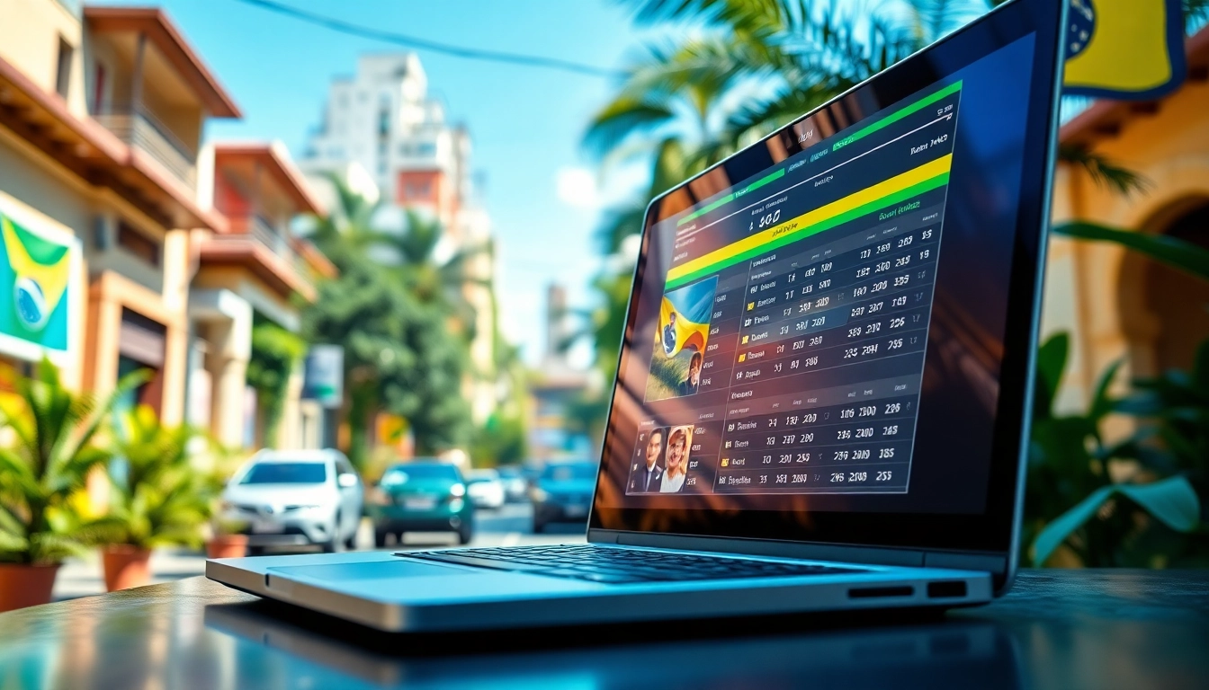 Engaging digital sports betting platform showcasing the best sports betting sites in Brazil.
