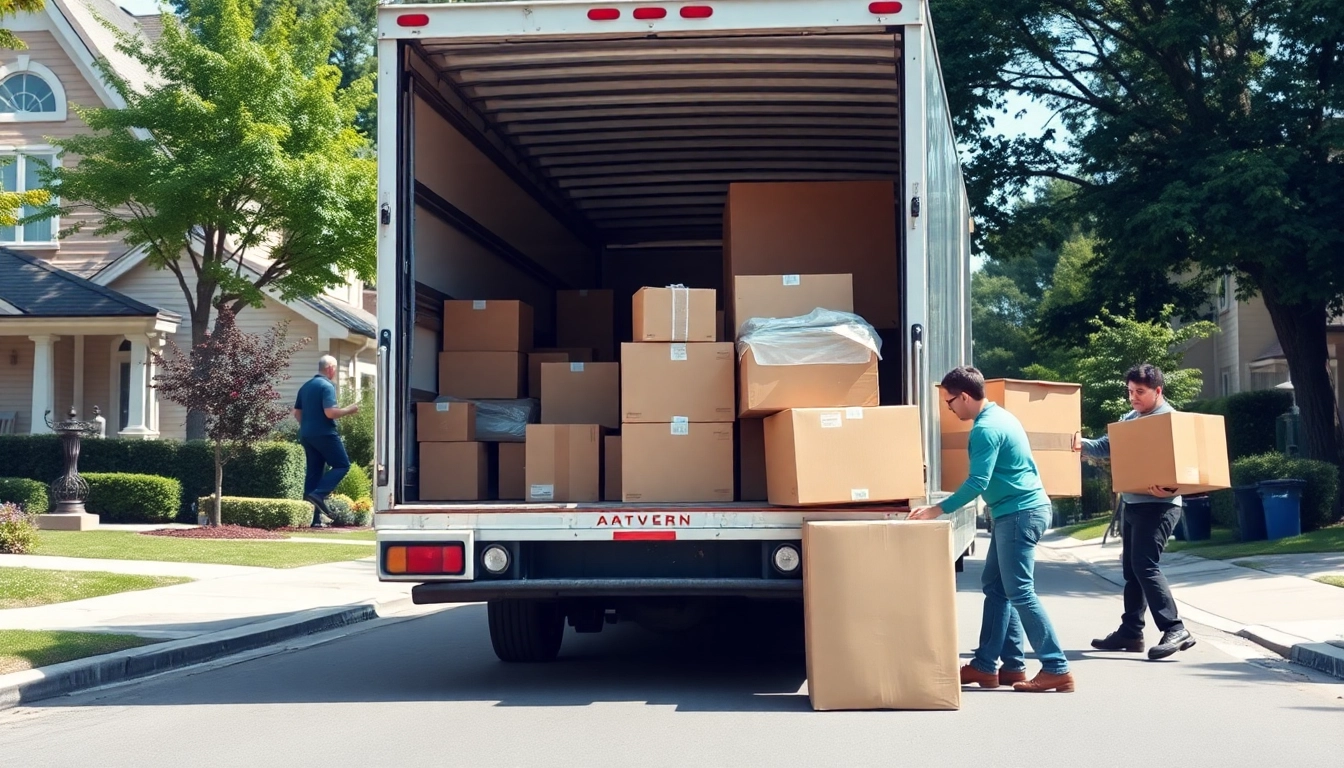 Best Toronto Movers efficiently packing a home for relocation in a sunlit street.