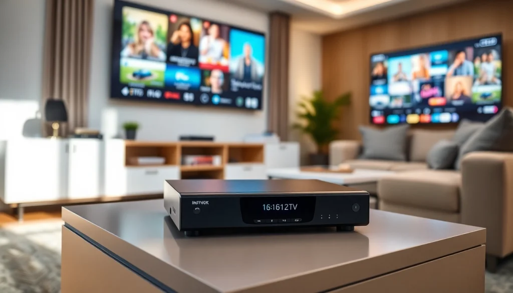 Experience seamless entertainment with iron iptv in a cozy, modern living room setup.