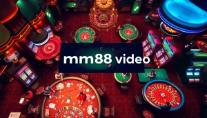 Experience the thrill of gaming at a casino featuring mm88 video with vibrant action at the poker tables.