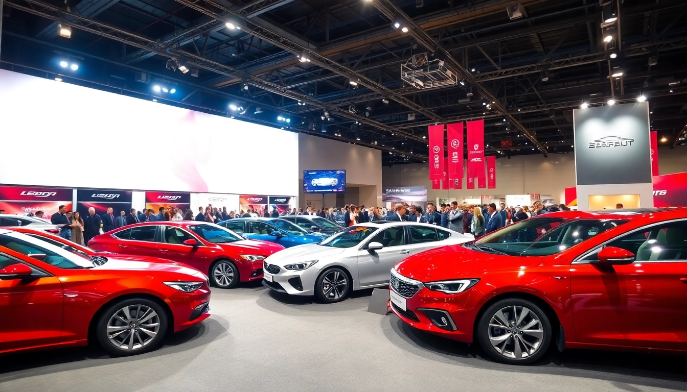 Experience the excitement of the Auto Cars Show with diverse vehicles and lively crowds.