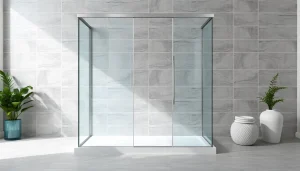 Admire the paroi de douche 150x200 with sleek design and modern features in a stylish bathroom.