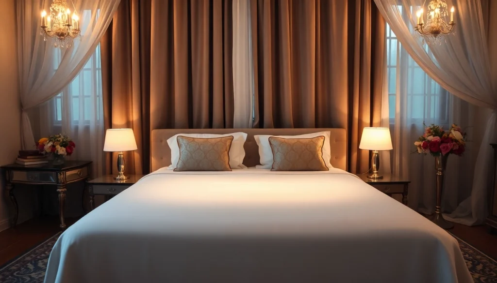 Materassi matrimoniali di alta qualità in un ambiente tranquillo, con cuscini decorativi per un sonno confortevole.