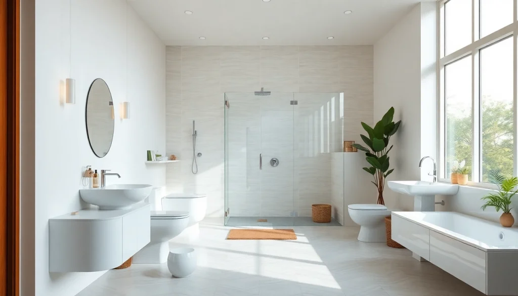 Gestalte eindrucksvoll das Badezimmer mit sonni sanitär GmbH Produkten und modernen Designs.