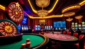 Experience the luxury of online gaming at 23win with vibrant casino tables and thrilling action.