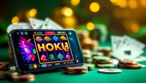 Engaging HOKI138 PRO online gambling scene with vibrant graphics.