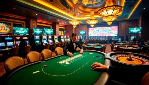 Engage with the thrill of trực tiếp bóng đá VanKhanhTV as players enjoy high-stakes gambling in a luxurious casino setting.