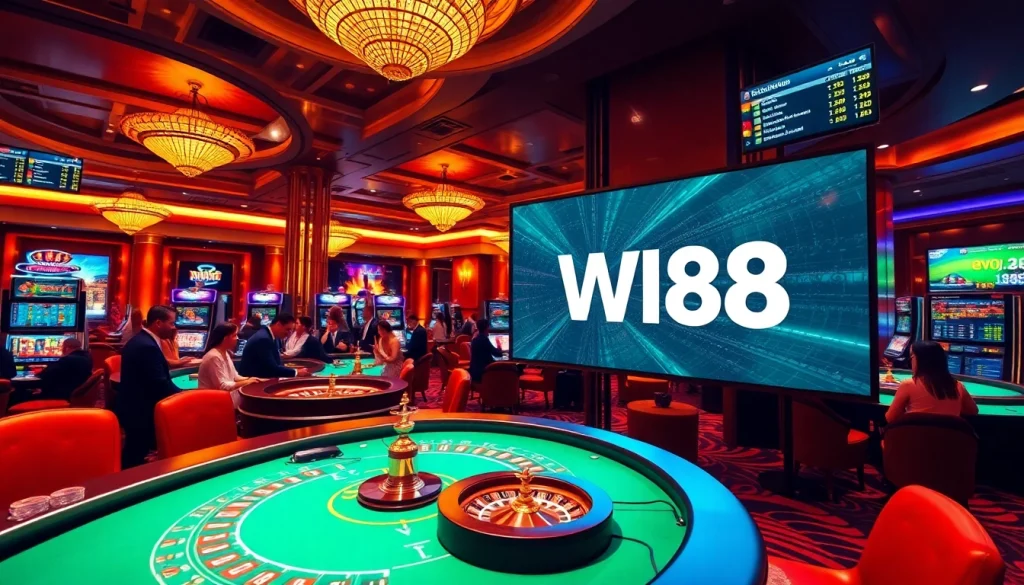 Experience thrilling gaming action with the W88 link at stunning casino tables and lively roulette wheels.