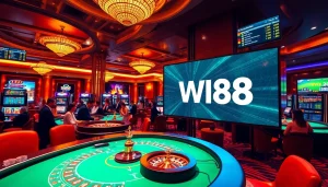 Experience thrilling gaming action with the W88 link at stunning casino tables and lively roulette wheels.