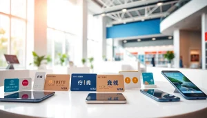 전문 금융 서비스 환경에서 보이는 상품권카드 선택