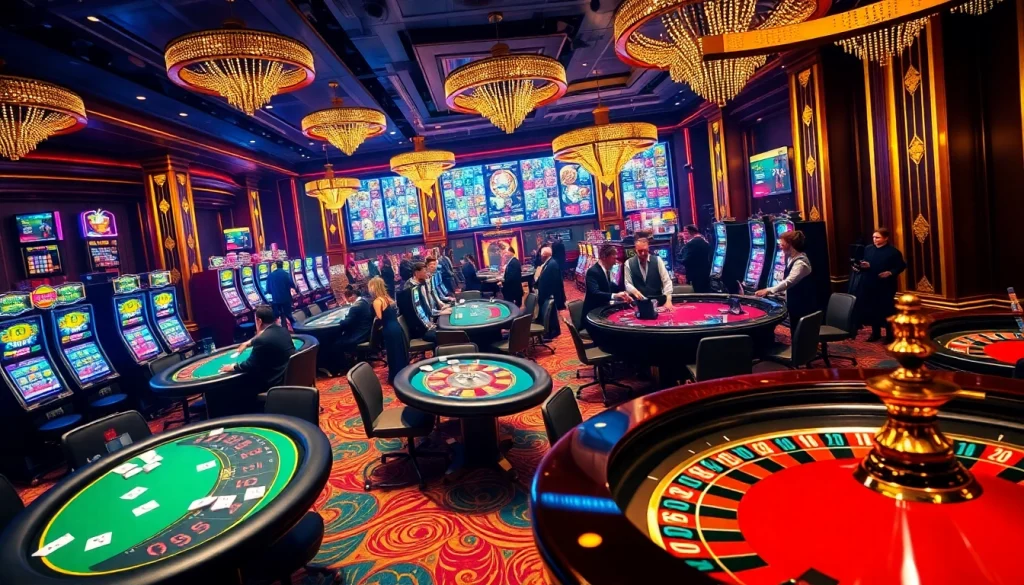 Experience thrilling gameplay at CM88's vibrant casino tables filled with excitement.