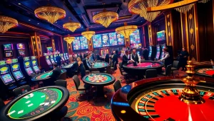 Experience thrilling gameplay at CM88's vibrant casino tables filled with excitement.