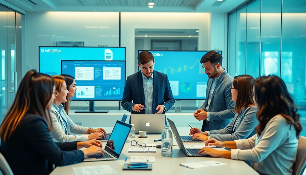 在现代办公环境中使用 WPS官网 软件进行协作。