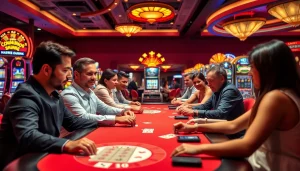 Discover the excitement of cs2 gambling sites reddit through gamblers at a vibrant casino table.