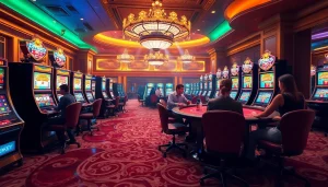 Experience thrilling gameplay in a hentai game setting as players engage at a luxurious casino table.