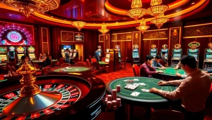 Experience excitement at CM88 com with poker tables and vibrant slot machines.
