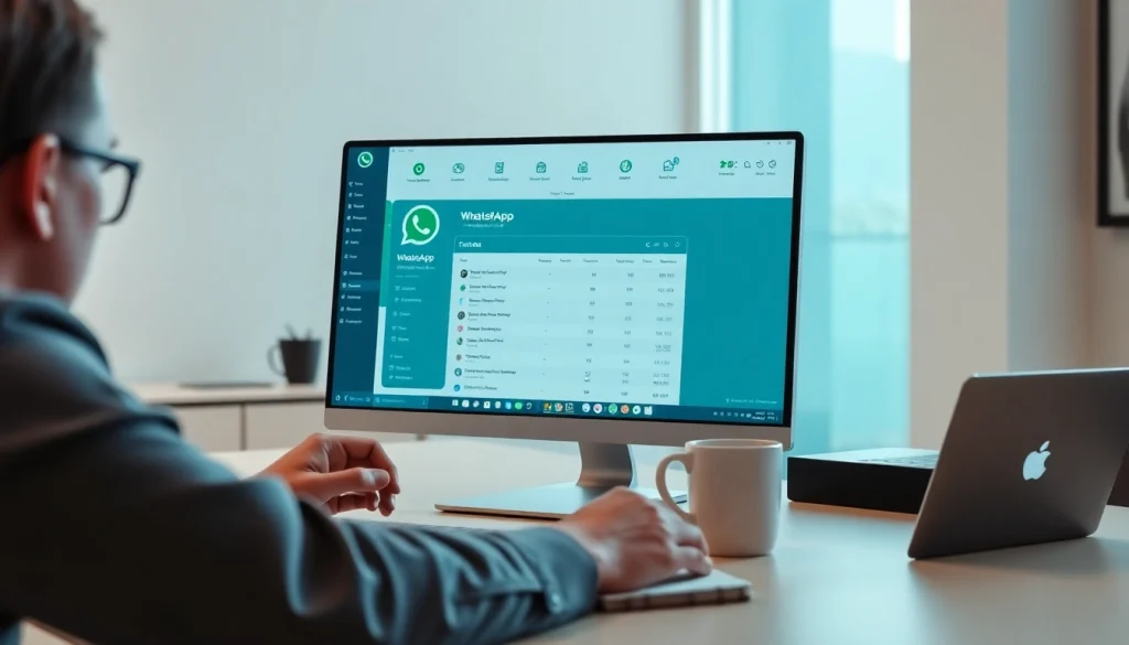 Engaging representation of a WhatsApp Business CRM interface showcasing effective data management.