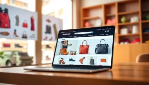 레플리카사이트에서 패셔너블한 아이템을 소개하는 깔끔한 디자인의 웹페이지