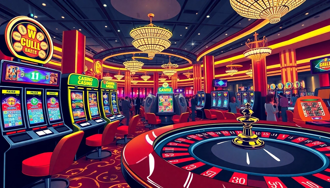 Permainan kasino bbni4d dengan mesin slot cerah dan meja roulette menarik banyak pemain.