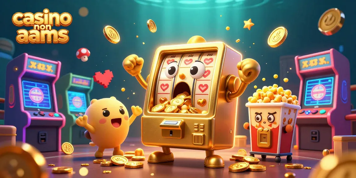 Gioca ai casino non AAMS con macchine slot d'oro animate che festeggiano un jackpot con elementi giochi e luci vivaci.