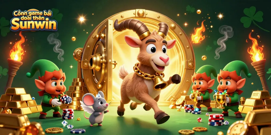 Engage with Cổng game bài đổi thưởng Sunwin in a vibrant casino scene full of adventure and intricate details.