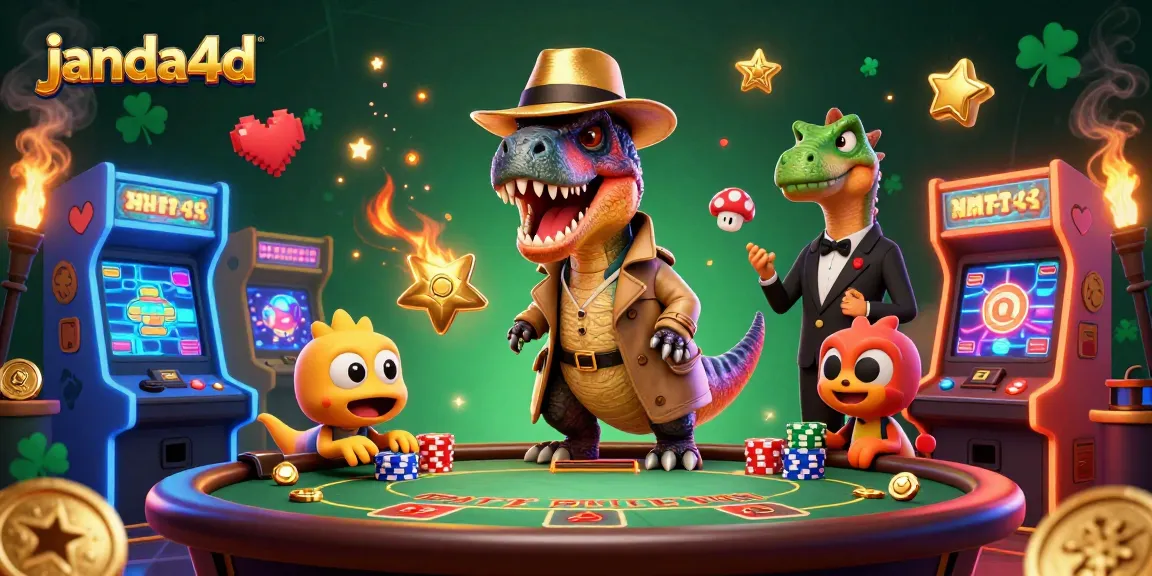 Janda4d menawarkan pengalaman menarik di kasino online dengan karakter dinosaurus dan elemen permainan yang mengesankan.