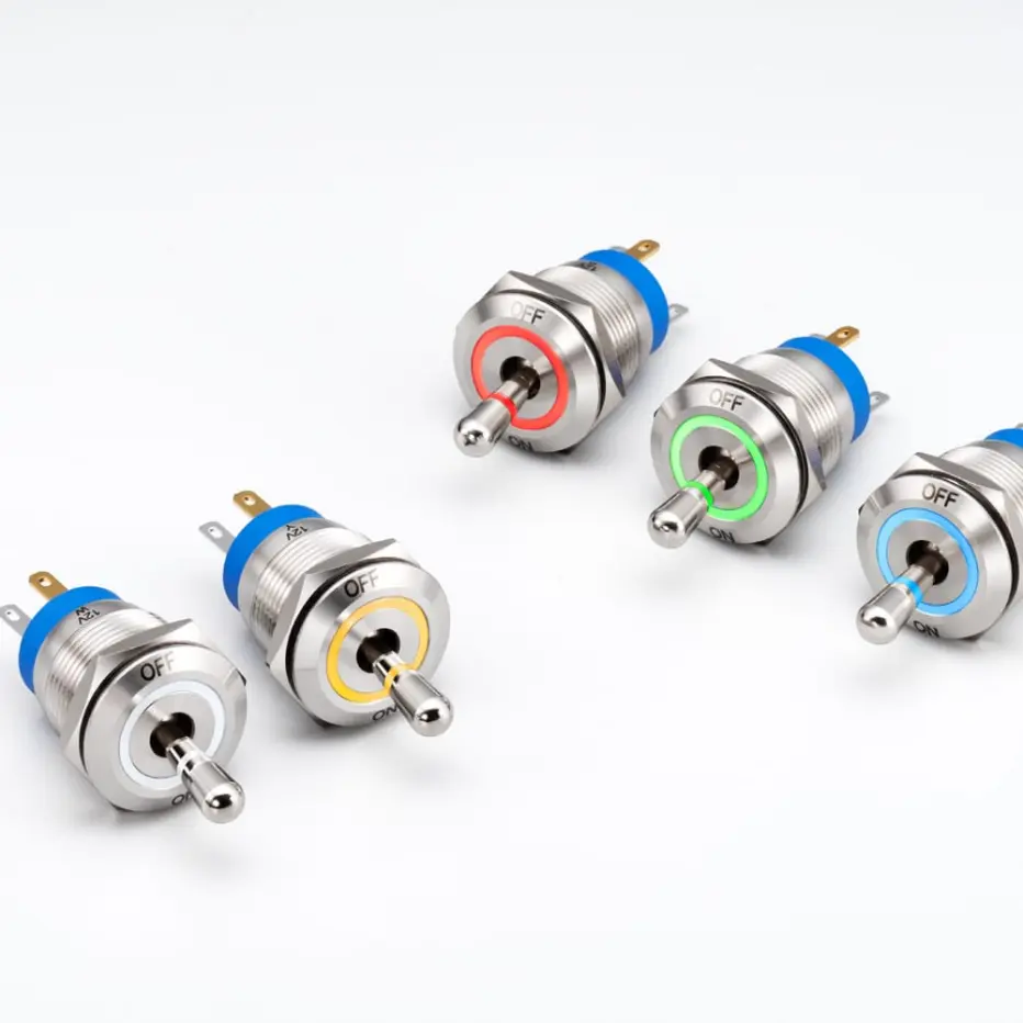 Panel switches for industrial environments